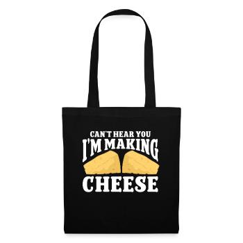Fromagerie Amateur de fromage - Sac en tissu - noir - Devant
