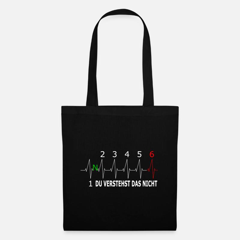 You do not understand that - motorcycle heartbeat 1- 6 - Tote Bag - black