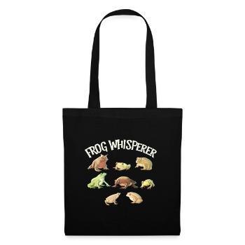 Frog Whisperer, Animal Lover Gift, Funny Shirt, - Tote Bag - black - Front