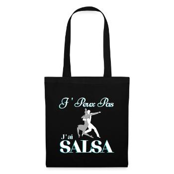 je peux pas j'ai salsa - Sac en tissu - noir - Devant