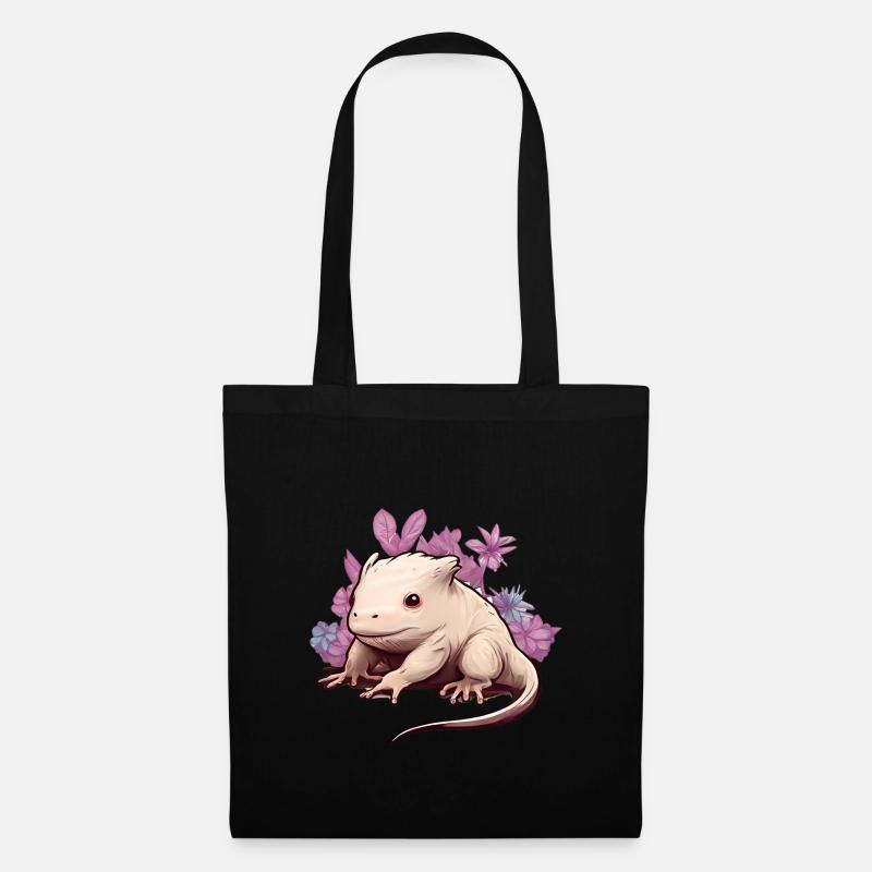 Joyeux Axolotl - Sac en tissu - noir