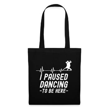 J’ai interrompu la danse de couple dansante - Sac en tissu - noir - Devant