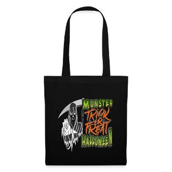 Monster halloween trick or treat - Tote Bag - black - Front