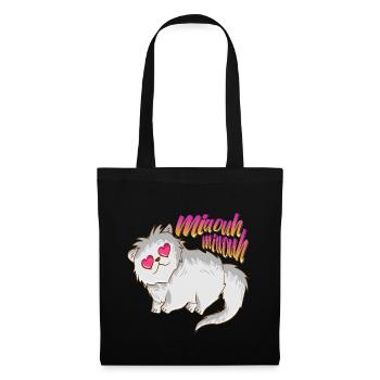 Miaou miaou Cherish Feline Love aime les chats - Tote Bag - black - Front