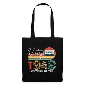Vintage 1948 Gift Birth Year 1948 Retro - Tote Bag - black - Front