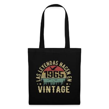Legenden werden geboren 1965 Geburtstagsgeschenk 1965 - Stoffbeutel - Schwarz - Vorne