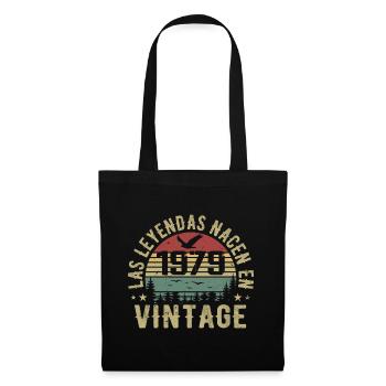 Legenden sind geboren 1979 Geburtstagsgeschenk 1979 - Stoffbeutel - Schwarz - Vorne