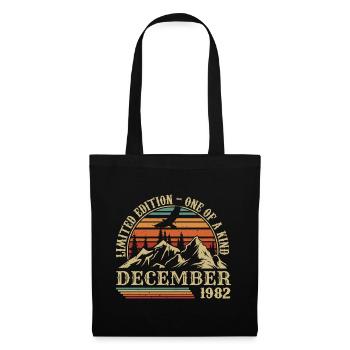 Vintage Décembre 1982, Génial Depuis Décembre 1982 - Sac en tissu - noir - Devant