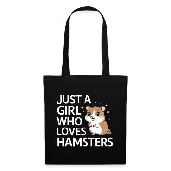 Hamster - Stoffbeutel - Schwarz - Vorne