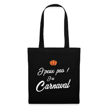 Je peux pas j'ai carnaval - Sac en tissu - noir - Devant