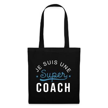 Super coach cadeau Femme coach - Sac en tissu - noir - Devant