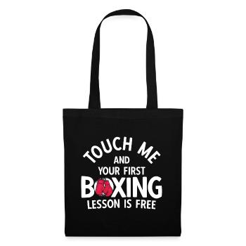 Boxsport Boxing - Stoffbeutel - Schwarz - Vorne