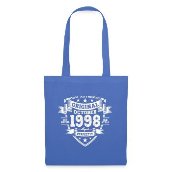 25th Birthday Husband Original October Vintage 1998 - Tote Bag - light blue - Front