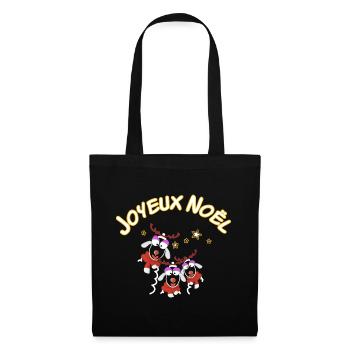 Joyeux Noël les copines - Sac en tissu - noir - Devant