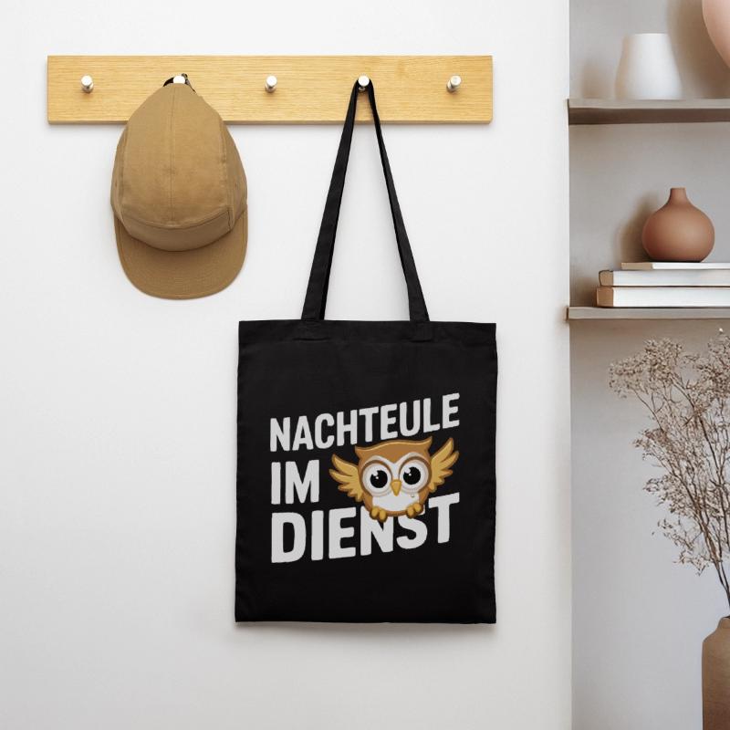 Nachteule Eule Eulen Vogel Stoffbeutel