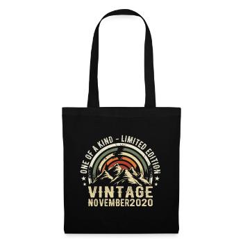 Anniversaire novembre 2020 - Cadeau Novembre 2020 - Sac en tissu - noir - Devant