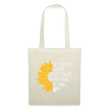 in a world where you can be anything be kind - Sac en tissu - nature - Devant