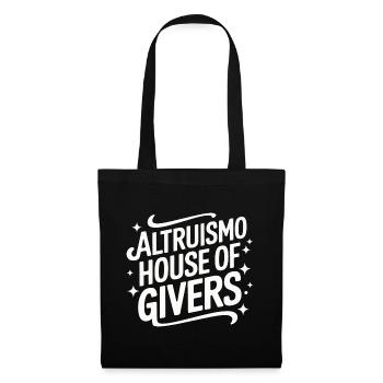 Altruisme Don désintéressé Donner d’école - Sac en tissu - noir - Devant