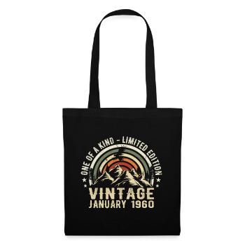 January 1960 Birthday Gift - Original 65 Years - Tote Bag - black - Front
