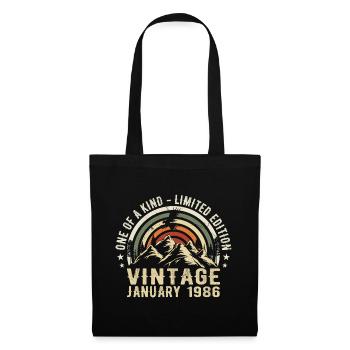 January 1986 Birthday Gift - Original 39 Years - Tote Bag - black - Front