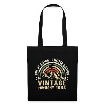 Januar 1994 Geburtstagsgeschenk - Original 31 Jahre - Stoffbeutel - Schwarz - Vorne