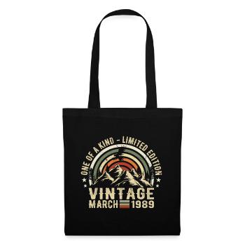 Born in March 1989 - Tote Bag - black - Front