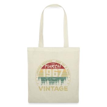 März 1967 - Bestes Geburtstagsgeschenk März 1967 - Stoffbeutel - Natur - Vorne