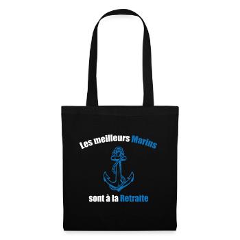 Les meilleurs marins sont à la retraite - Sac en tissu - noir - Devant