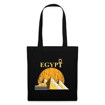 L’Egypte Pharaon Égyptiens de la pyramide cadeau - Sac en tissu - noir - Devant