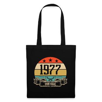 1977 Vintage Birthday Retro Classic - Tote Bag - black - Front