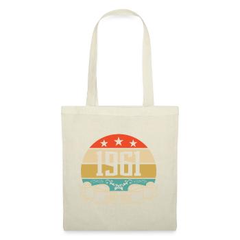 1961 Vintage Birthday Retro Classic - Sac en tissu - nature - Devant
