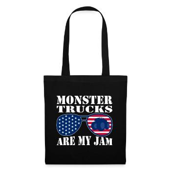 Monster Trucks Are My Jam Monster Truck Show - Tote Bag - black - Front