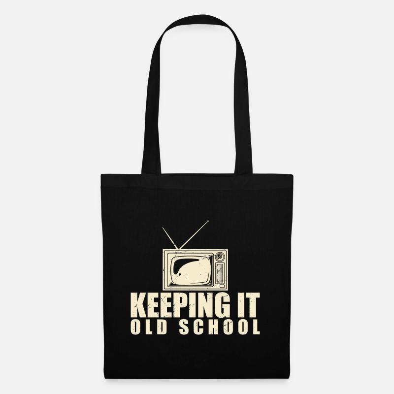 Keeping It Old School - Sac en tissu - noir