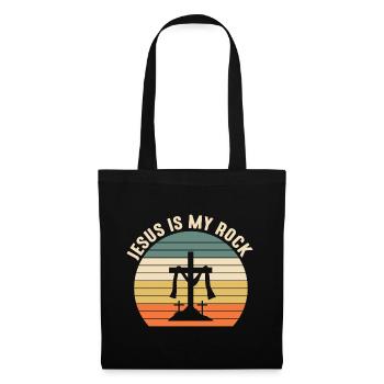 Messages de la Bible Jésus Tribu du Lion de Juda - Sac en tissu - noir - Devant