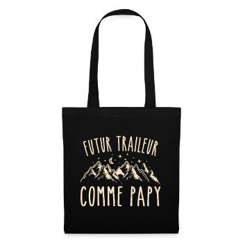 futur traileur cadeau garçon trail - Sac en tissu - noir - Devant