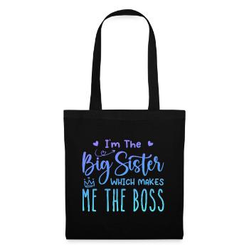 i'm the big sister - Sac en tissu - noir - Devant