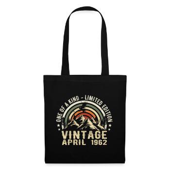 April 1962 Birthday Gift - Born in April 196 - Tote Bag - black - Front