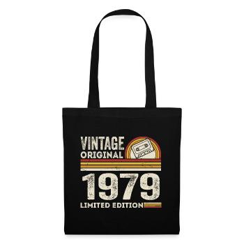 Vintage 1979 Cassette 1979 - 46th Anniversary 1979 - Tote Bag - black - Front