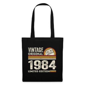 Vintage 1984 Cassette Tape 1984 - 41st Anniversary 1984 - Tote Bag - black - Front