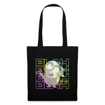 Minions Stuart Blah Blah Blah - Tote Bag - black - Front