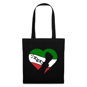 Rise with Iran Heart - Women Life Freedom Iran - Tote Bag - black - Front
