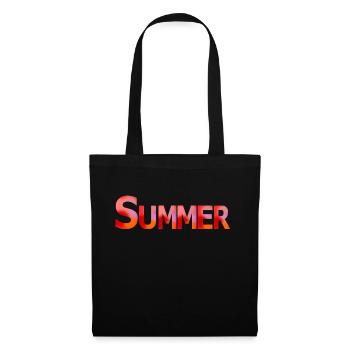 Sommer - Stoffbeutel - Schwarz - Vorne