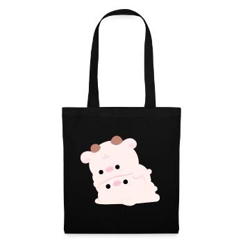 Cow Couple - Tote Bag - black - Front