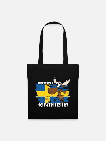 Schwedifiziert - Schweden - Stoffbeutel - Schwarz