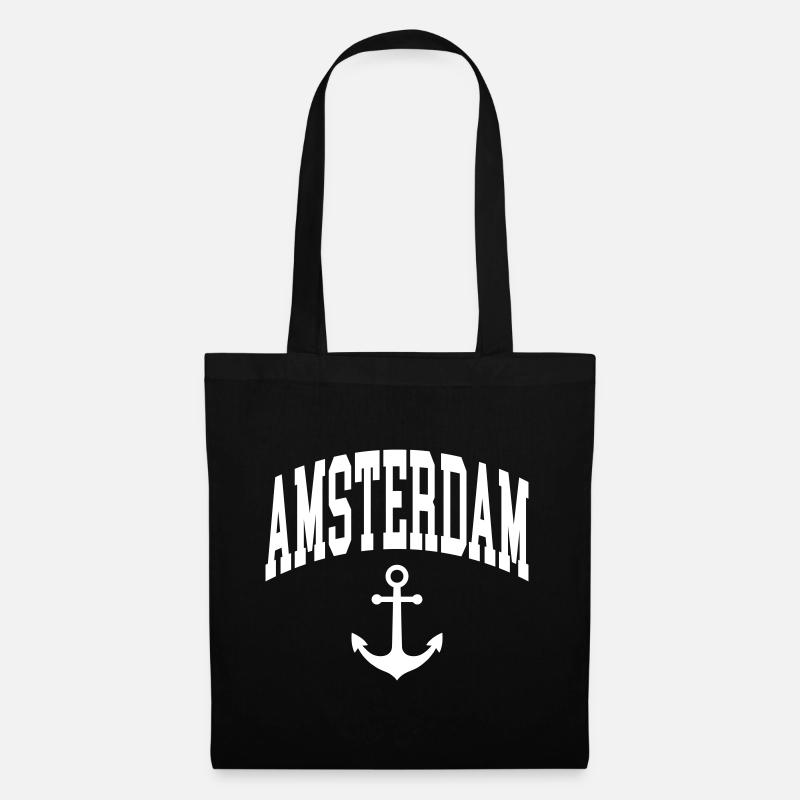 Amsterdam Anker - Stoffbeutel - Schwarz
