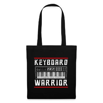Drôle de claviériste Professeur de musique Humour - Sac en tissu - noir - Devant