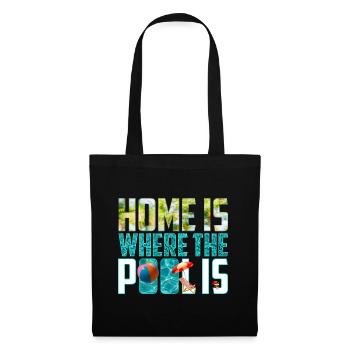 Home is Where the Pool Is - Tote Bag - black - Front