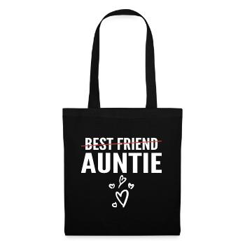 Promoted to Auntie - Best Friend to Auntie - Sac en tissu - noir - Devant