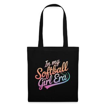 Softball Sports Joueur de softball - Sac en tissu - noir - Devant