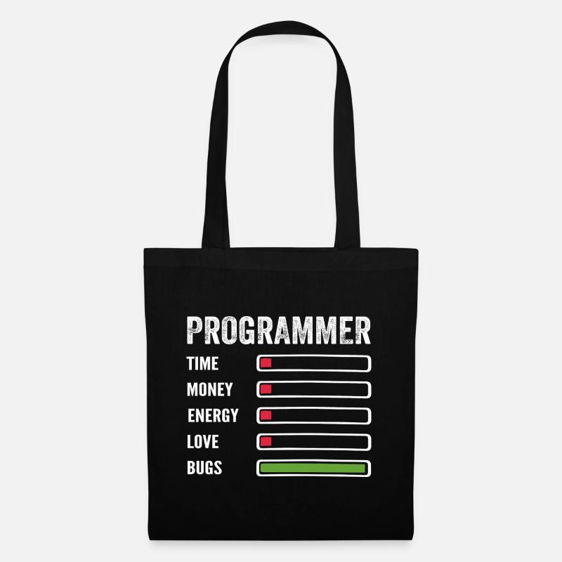 Developer Humor Programmer Coder - Tote Bag - black